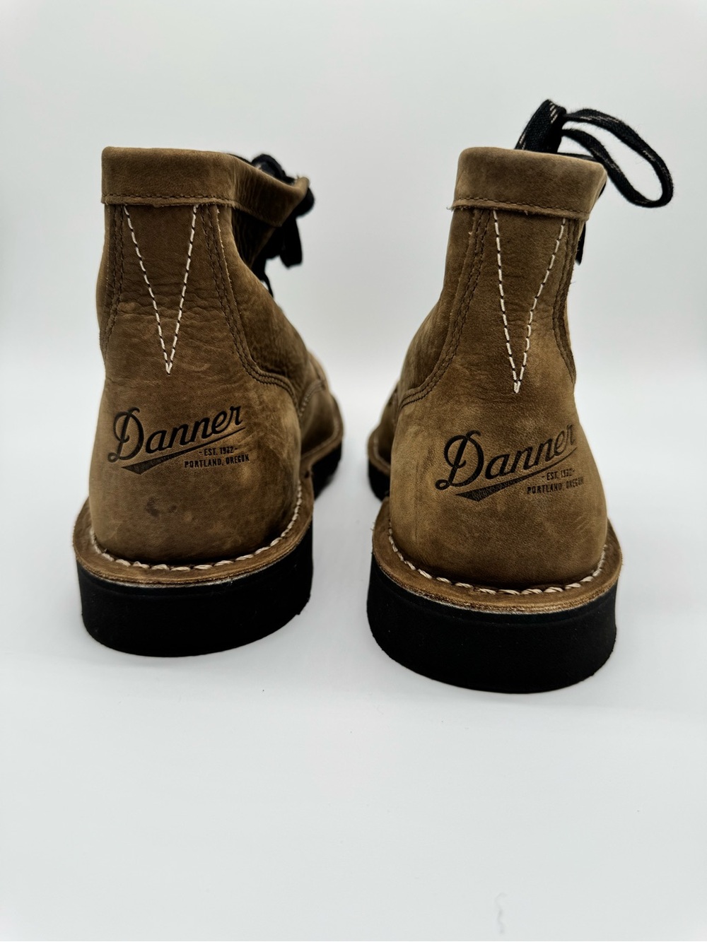Danner Moc Toe Work Boots Brown Leather Lace Up USA Made Heritage Outdoor Boots - Picture 9 of 11